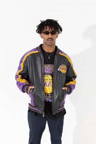 1980's LA Lakers Leather Jacket