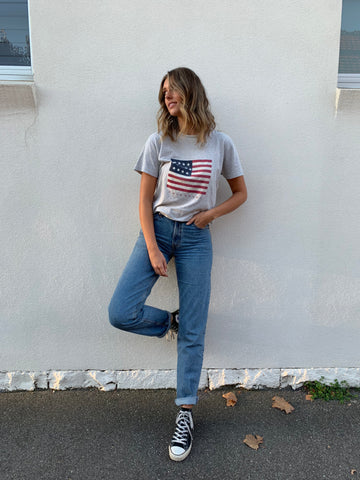 Ralph Lauren Grey T-shirt USA Flag