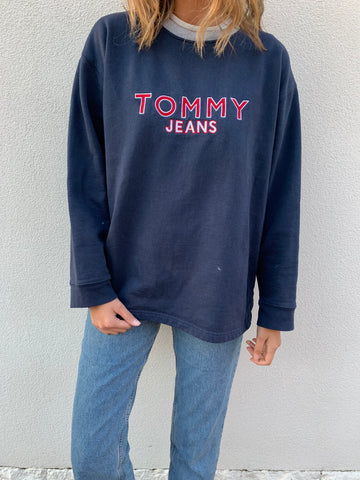 Tommy Hilfiger Blue Spellout Sweater