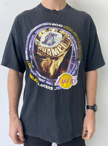 NBA Lakers 2010 Champions Black T-shirt
