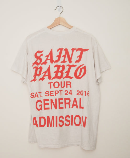 Kanye Saint Pablo 2016 General Admission USA Tour T-shirt