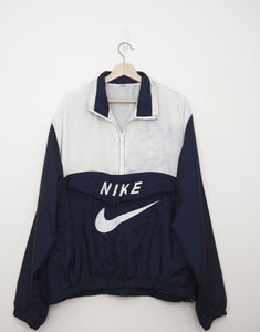 Nike Coaches Jacket Blue & White Big logo