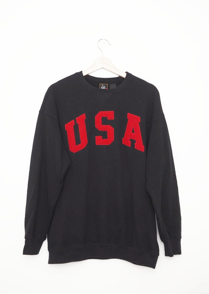 Athletic Dept. USA Logo Emroided Sweater Olympic