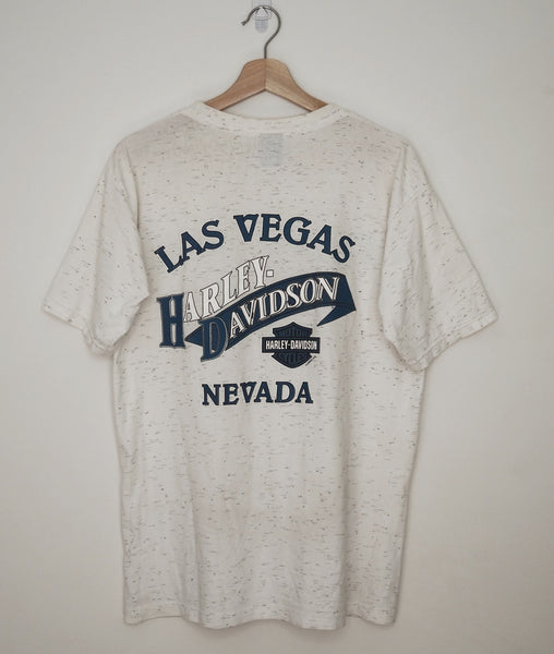 Harley Davidson T-shirt White Speckled Nevada