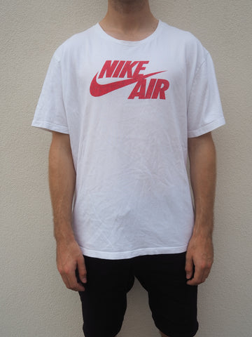 Nike Air White T-shirt Red Logo