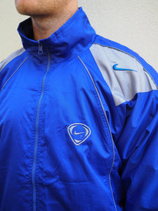 Nike Coaches Jacket Blue & Grey Shoulders