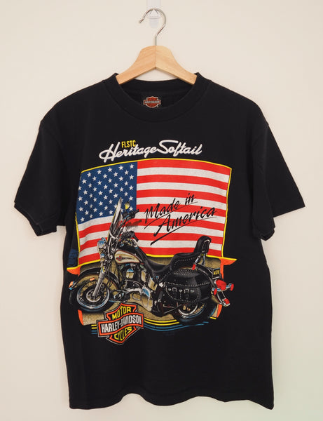 Harley Davidson Made in America USA Flag