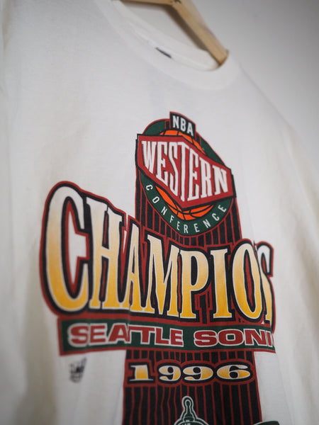 1996 NBA Seattle Supersonics Western Conference Champions - T-Shirt