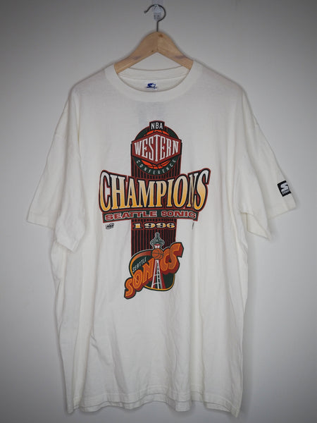1996 NBA Seattle Supersonics Western Conference Champions - T-Shirt