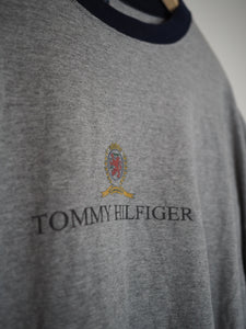 Grey Tommy Hilfiger crest logo