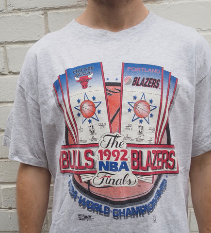 Salem Chicago Bulls vs Blazers 1992 NBA Finals T-shirt