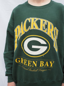 NFL Green Bay Packers Green sweater.