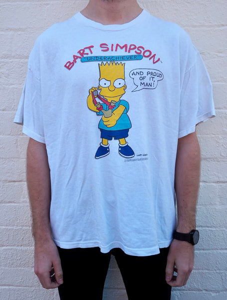 1989 Bart Simpson "Underachiever" T-shirt