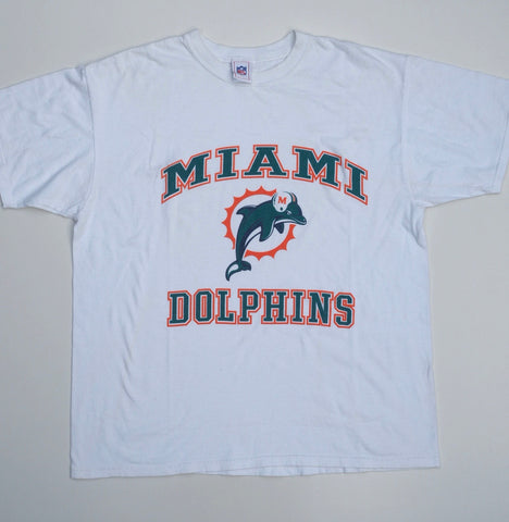 NFL Miami Dolphins White T-shirt front logo