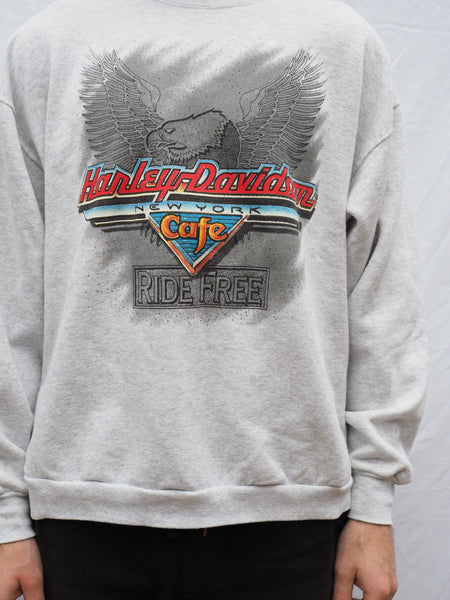 Harley Davidson grey sweater - New York Cafe