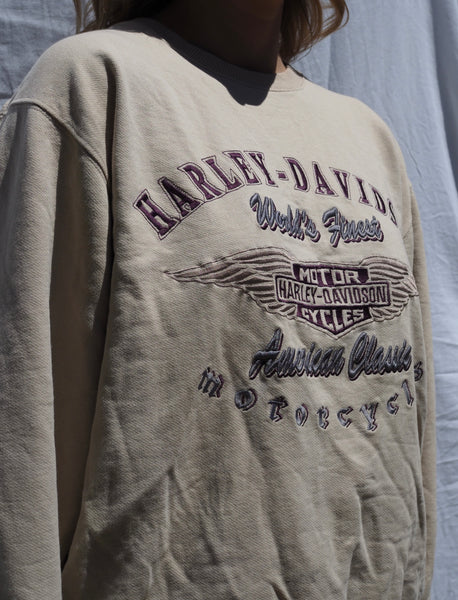 Harley Davidson Beige Sweater - World’s Finest