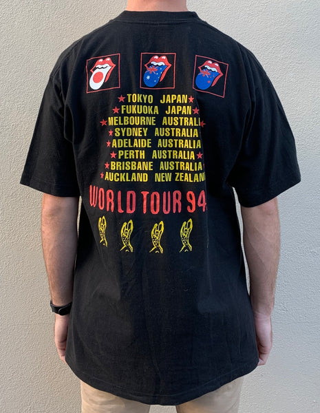 The Rolling Stones Black T-shirt - The Voodoo Lounge Tour 1994/5 Tour