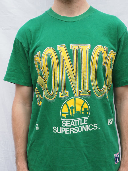 NBA Seattle Supersonics Green T-shirt