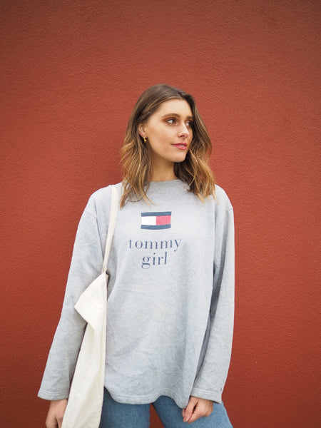 Tommy Hilfiger "Girl" Grey Sweater 2