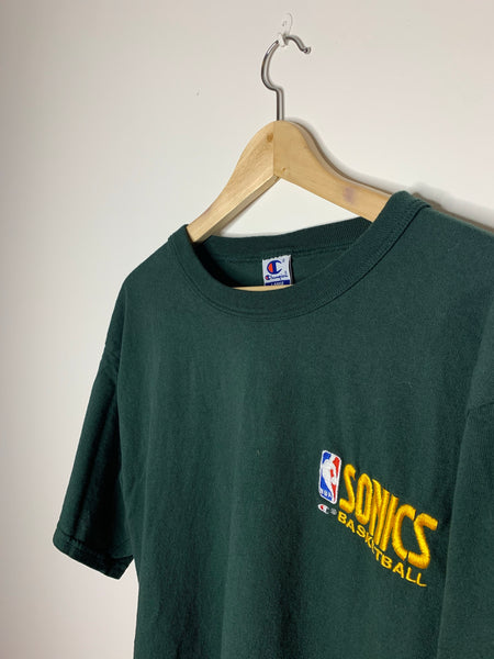 Seattle Sonics Dark Green NBA Champion T-shirt