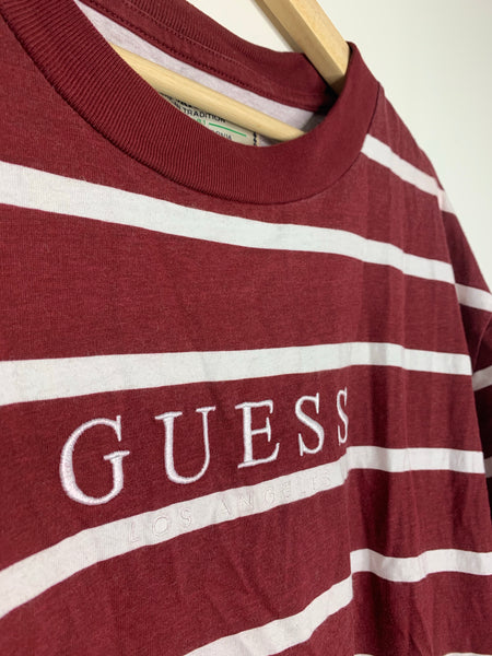 Guess Red and White Stripe T-shirt