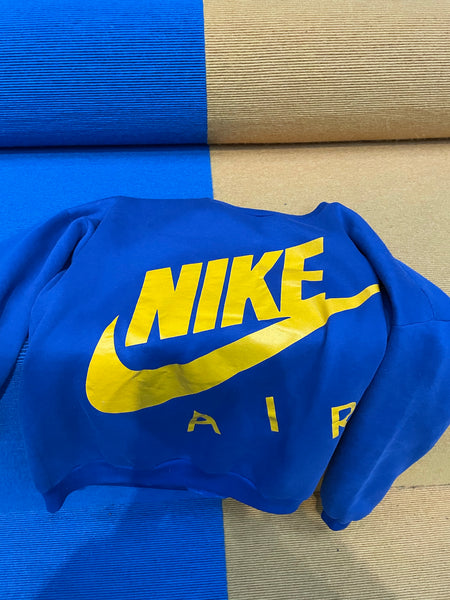 Vintage Nike Blue and Yellow Sweater