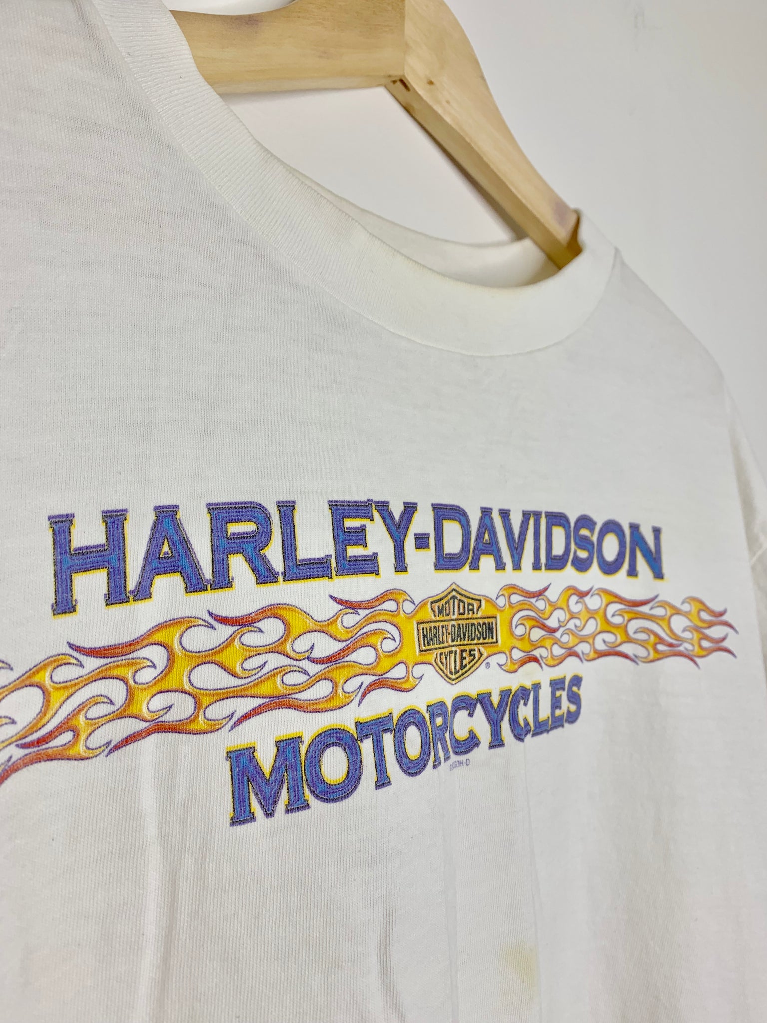Harley Davidson White T-shirt - Atlanta Georgia chest logo