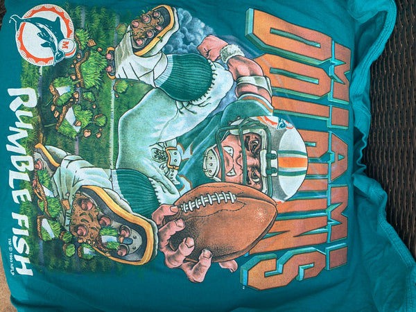 Miami Dolphins 1993 Green T-shirt All Over Print
