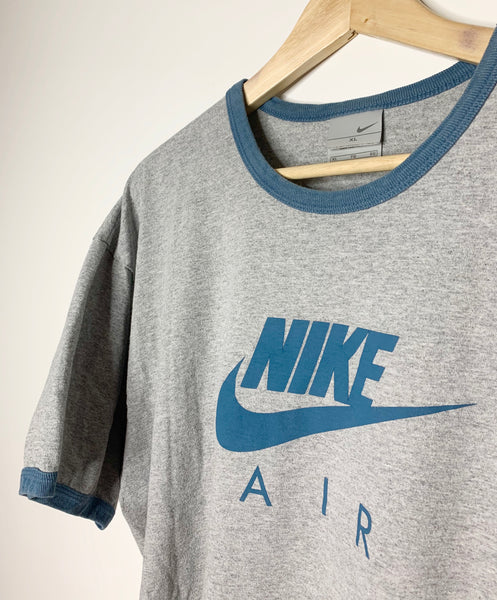 Grey and Blue Nike Air 90's T shirt