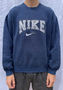 Vintage Nike 90s Embrioded Navy Sweater