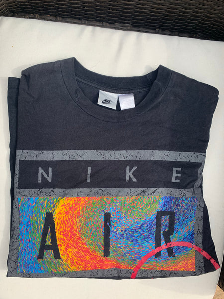 Black Nike Air Multi colour logo T-shirt
