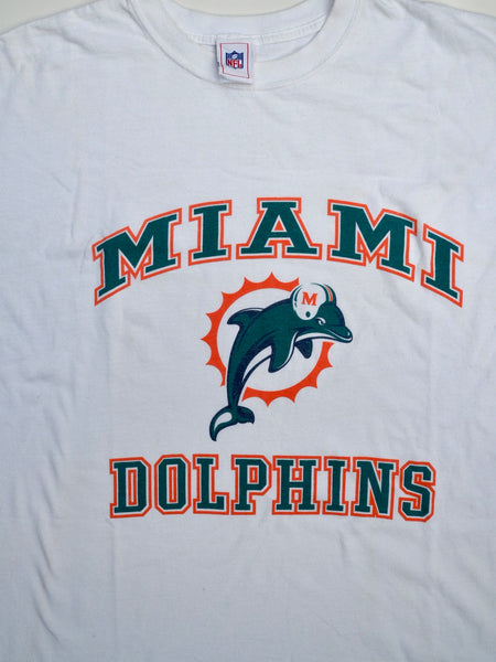 NFL Miami Dolphins White T-shirt front logo