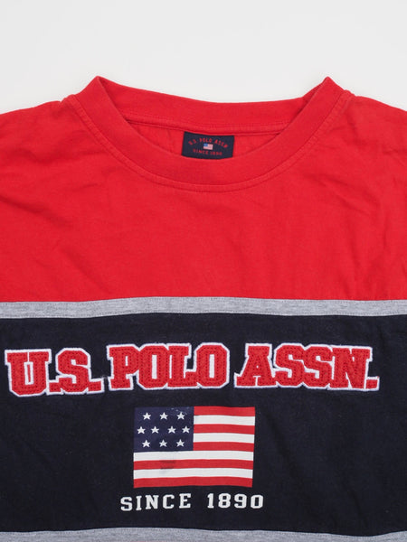 US Polo Assn Red & Blue Flag